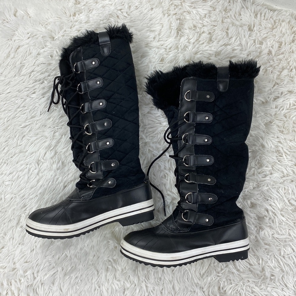 Polar Lace Up Snow Boots